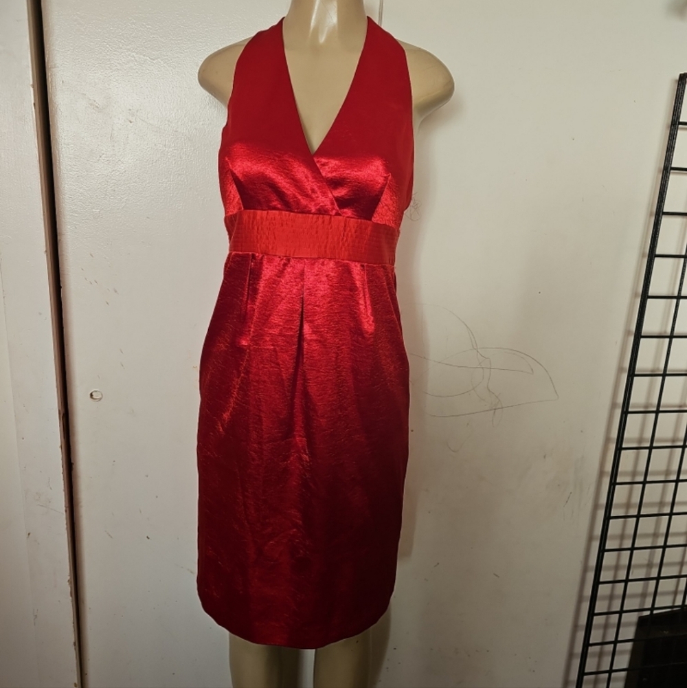 Spense Vibrant Red Backless Dress